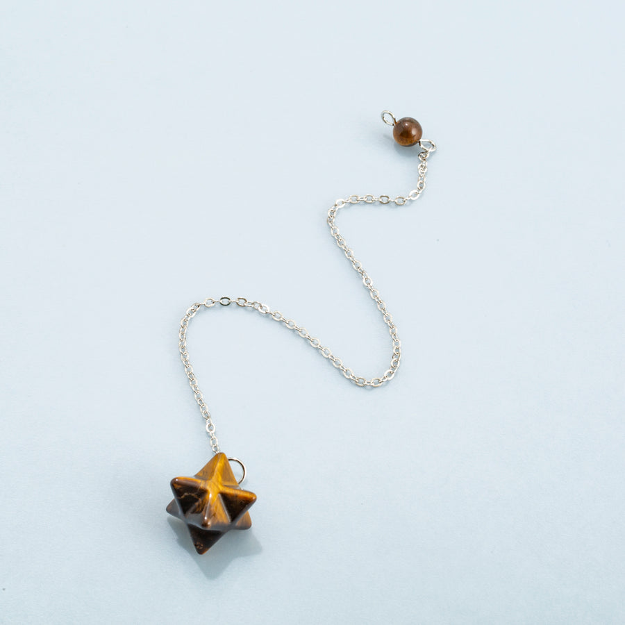 Mini Merkabah Pendulum (Various Stone Types)