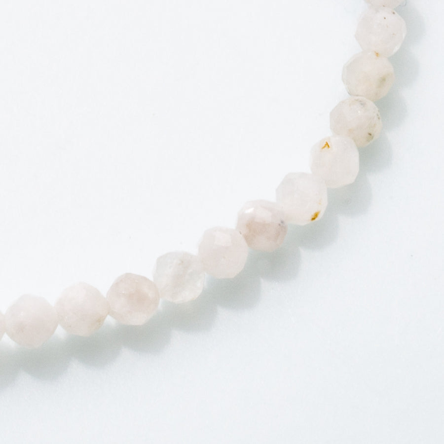 Rainbow Moonstone "A" 4mm Faceted Bead Stretch Bracelet