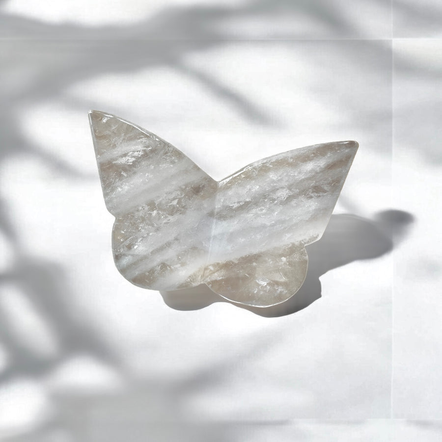 Clear Quartz Butterfly - Large (3.75”)