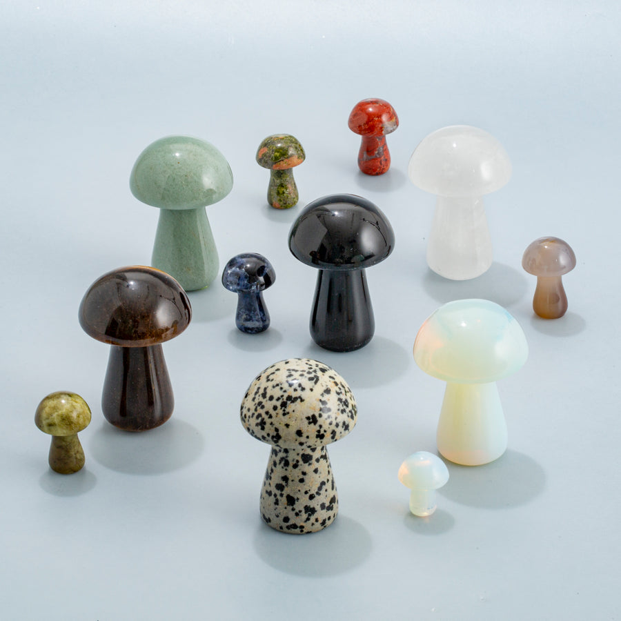 Carved Crystal Mushroom