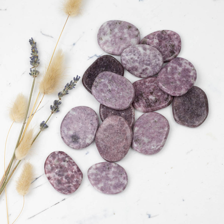 Lepidolite Flat Stone