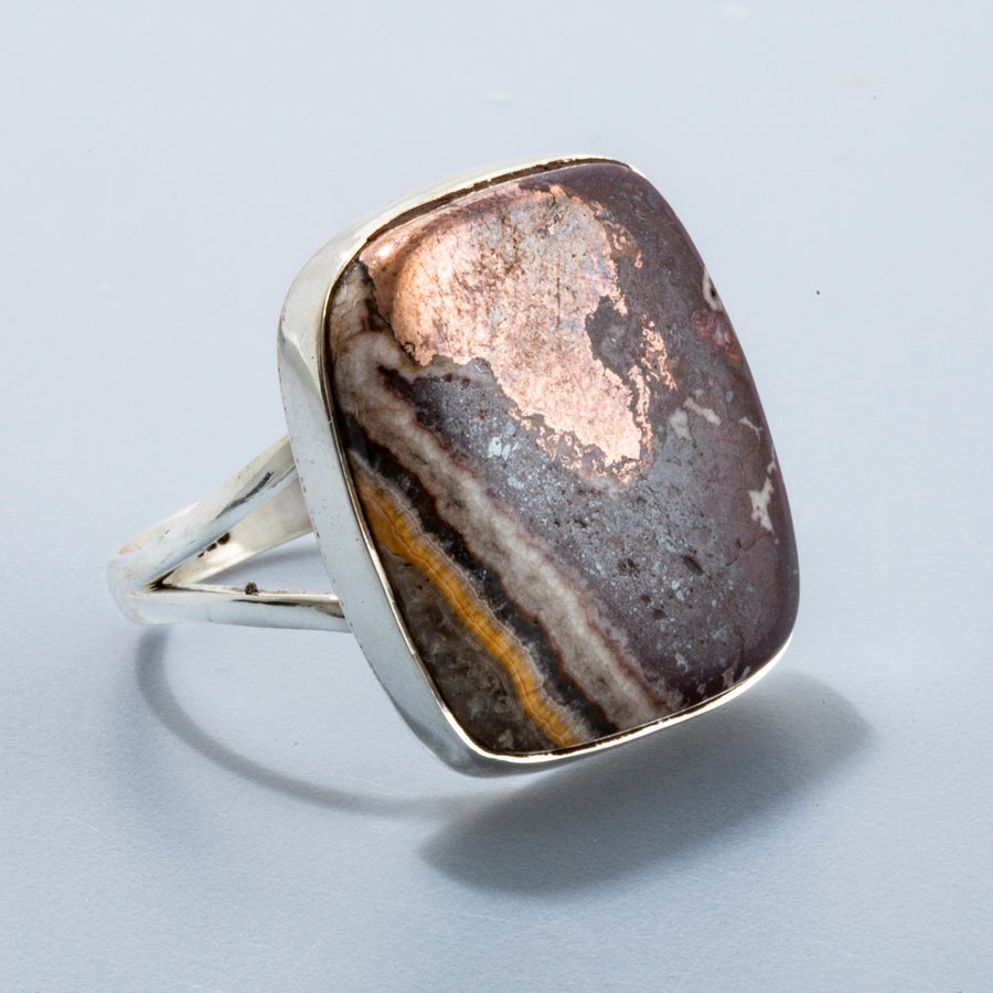 Copper in Jasper Ring