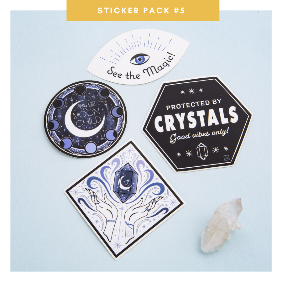 Crystal-Inspired Sticker Packs