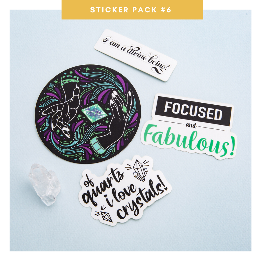Crystal-Inspired Sticker Packs