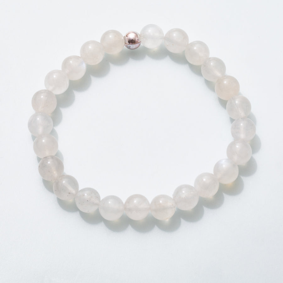 Rainbow Moonstone "AAA" 8mm Round Bead Stretch Bracelet