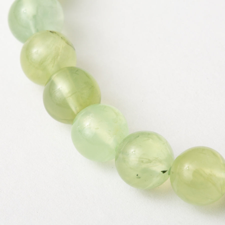 Prehnite 8mm Round Bead Stretch Bracelet