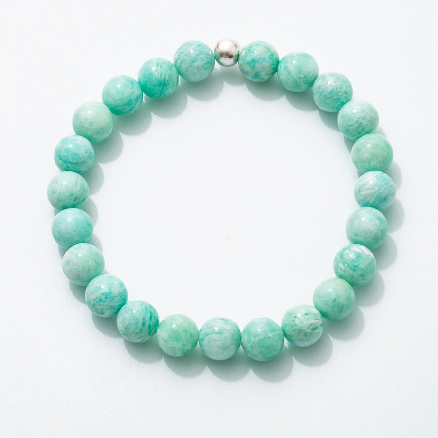 Amazonite "AAA" 8mm Round Bead Stretch Bracelet