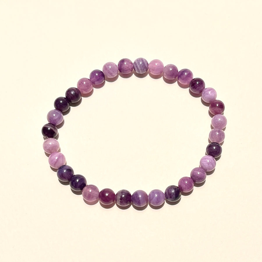 Sugilite 6mm Round Bead Stretch Bracelet